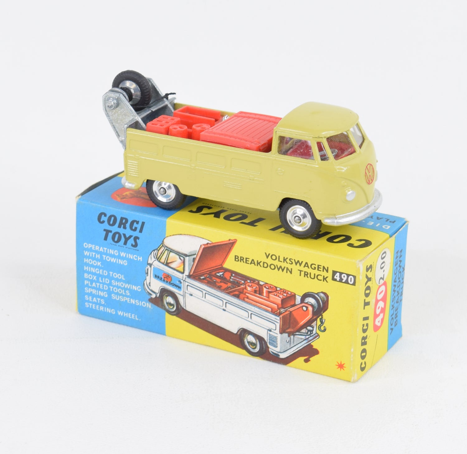 Corgi toys 490 VW Breakdown truck Virtually Mint/Nice box – JK DIE