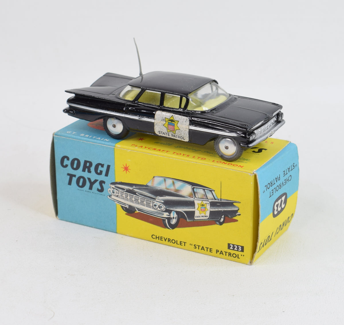 Corgi Toys 223 Chevrolet 'Police' Car Virtually Mint/Boxed