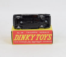 Dinky Toys 189 Triumph Herald 'Promotional' Virtually Mint/Boxed (Black & White)