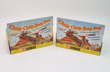 Delivery sleeve of 2 Corgi 266 Chitty Chitty Bang Bang Mint/Boxed..
