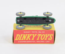 Dinky Toys 233 Cooper-Bristol Virtually Mint/Nice box (Primrose hubs)