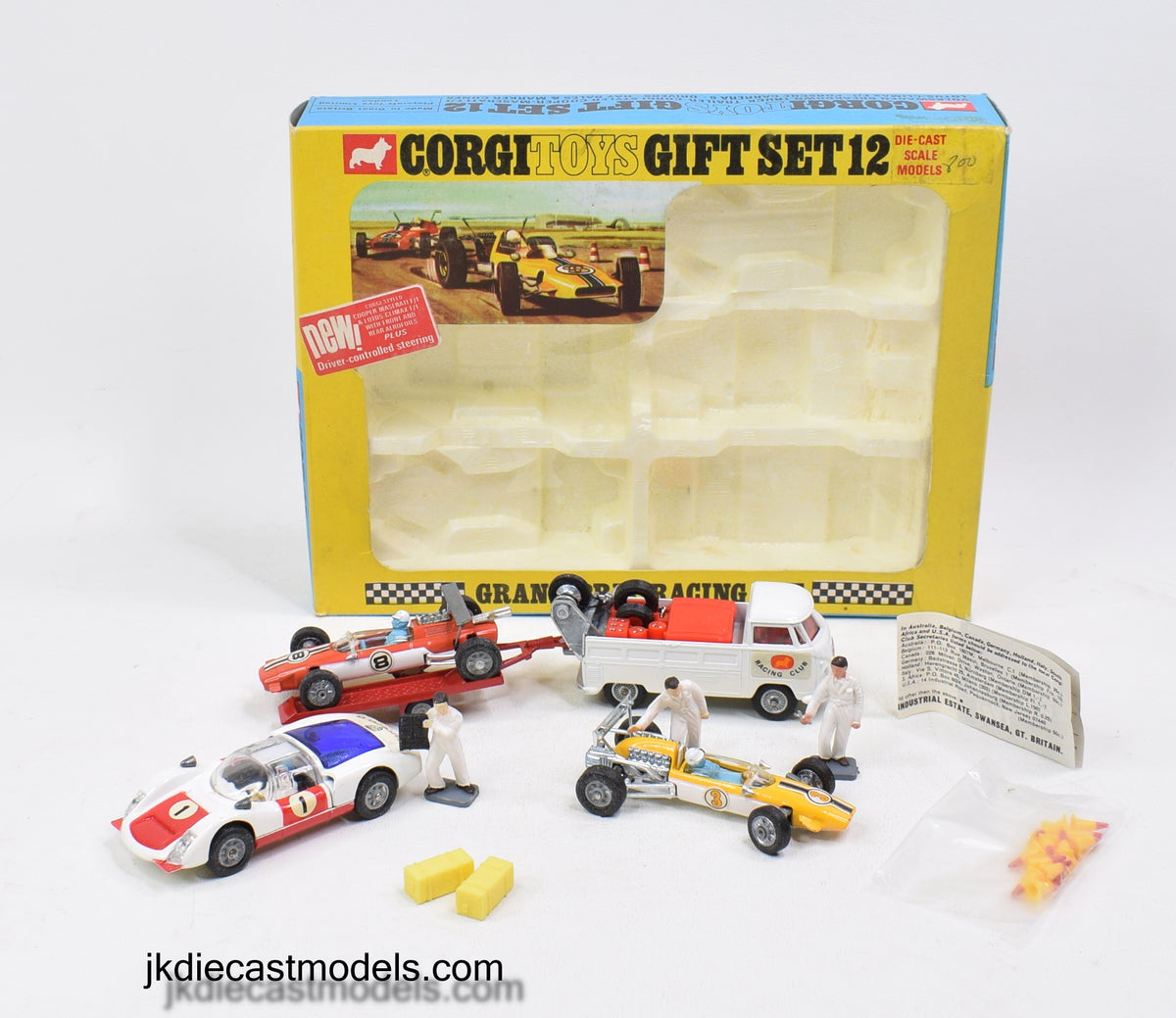 Corgi toys Gift set 12 'Grand Prix' Virtually Mint/Nice box (2nd issue)