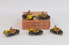 Pre war Dinky 44b A.A Motor.cycle Patrol trade set (incomplete)