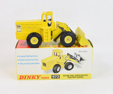 Dinky No.973 Eaton Yale Articulated Tractor Shovel Virtually MintLovely box (All yellow)