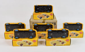 Trade box of 6 Dinky 109 Austin Healey sports cars