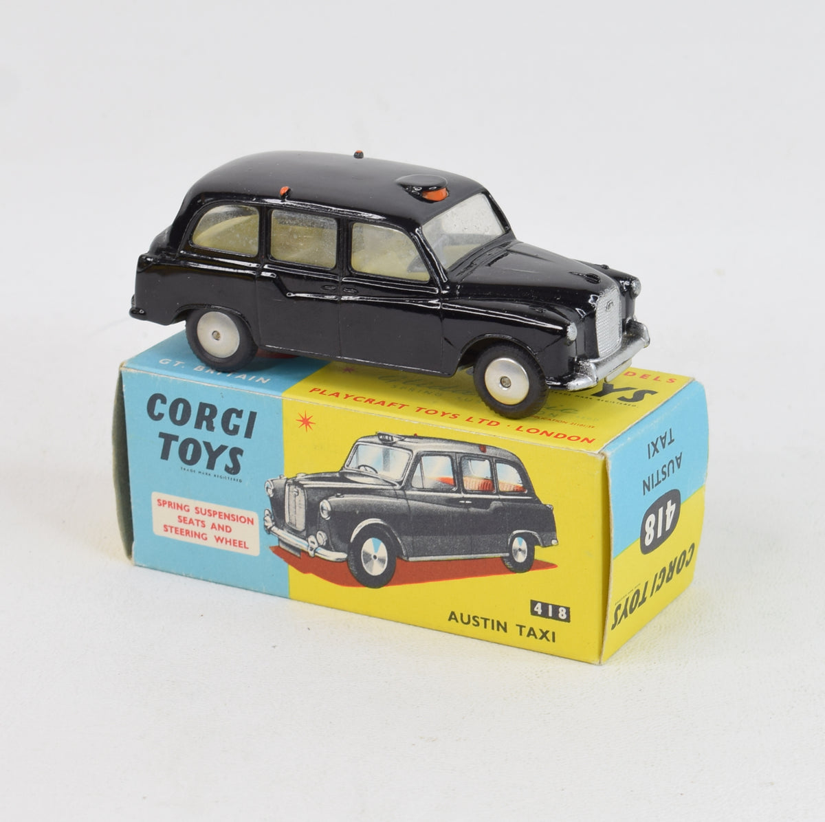 Corgi Toys 418 Austin Taxi Virtually Mint/Boxed