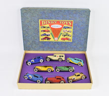 Dinky Toys Pre war 24 series Motor cars Gift set - Very Near Mint/Nice box (Sileby)