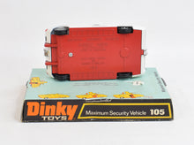 Dinky toy 105 Maximum Security Vehicle Virtually Mint/Boxed