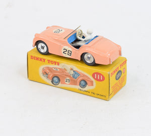 Dinky toys 111 Triumph Tr2 Virtually Mint/Boxed