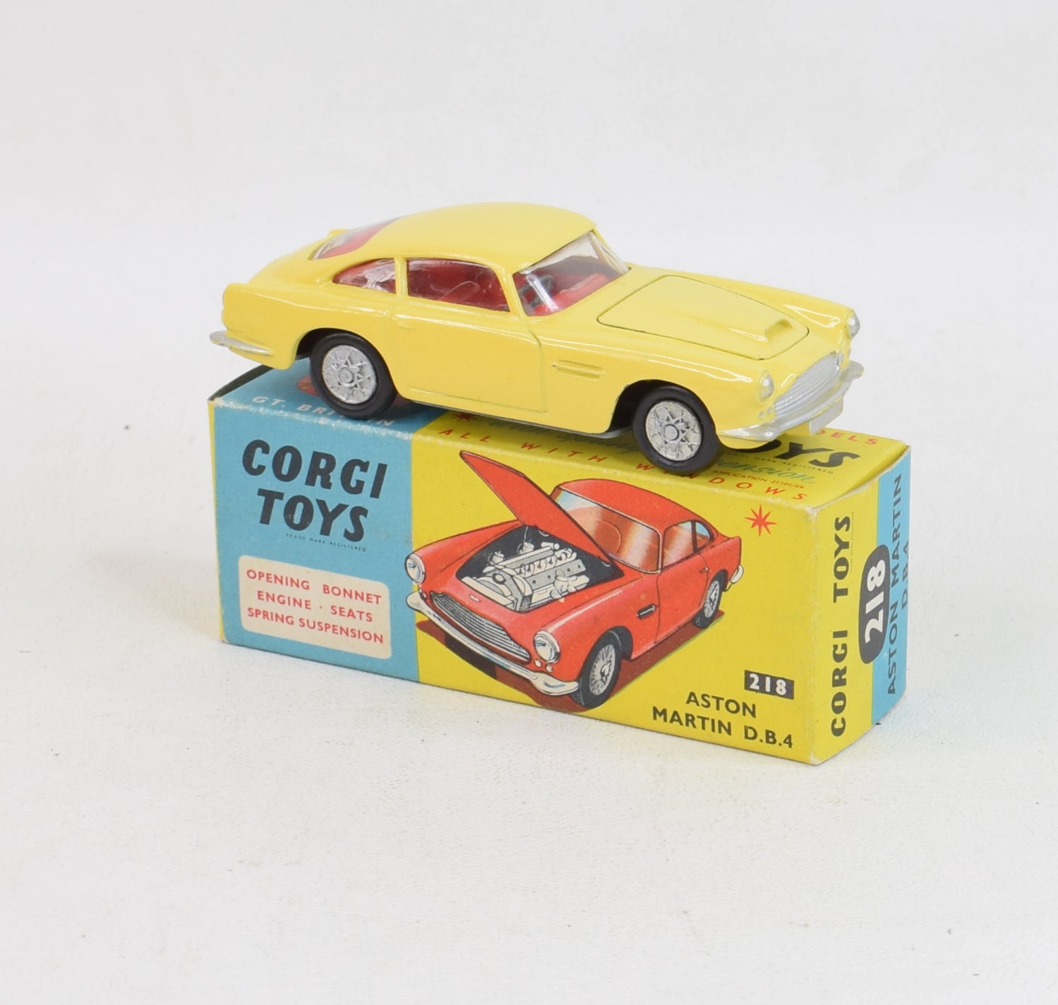 Corgi toys 218 Aston Martin D.B.4 Virtually Mint/Nice box