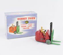Dinky toys 401 Coventry Climax Forklift Virtually Mint/Nice box (Cherry red/green)