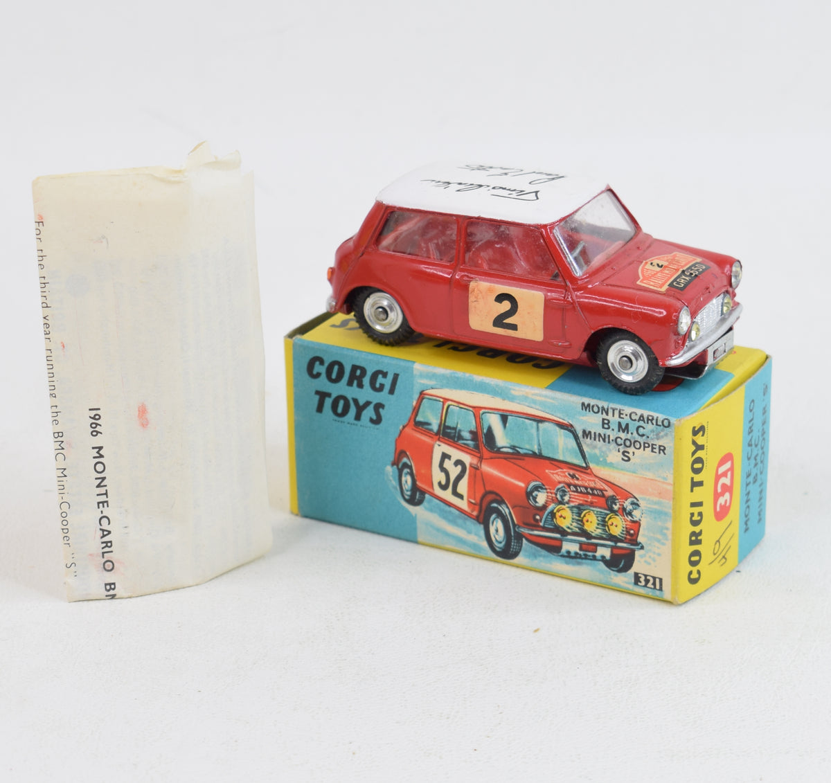 Corgi toys 321 B.M.C Mini Cooper 'S' Virtually Mint/Lovely box