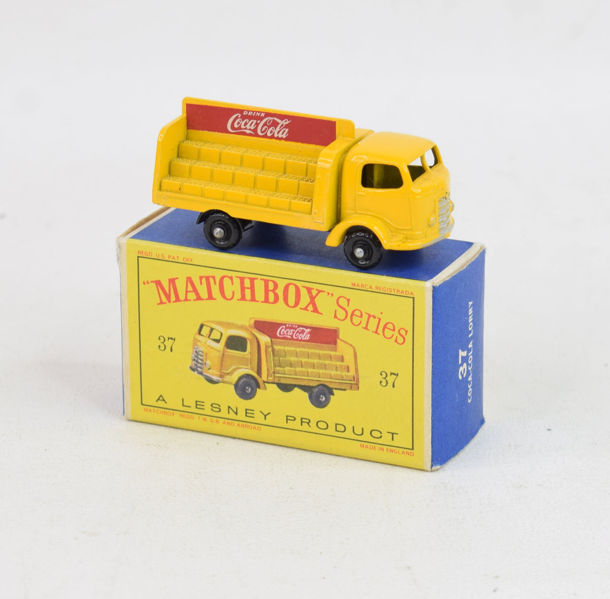 Matchbox Lesney 37b Coca-Cola BPW/D series box Virtually Mint/Boxed