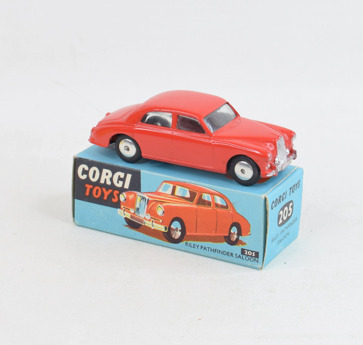 Corgi n° 205M Riley Pathfinder mécanique peu fréquente Corgi n° 205M Riley Pathfinder mécanique peu fréquente
