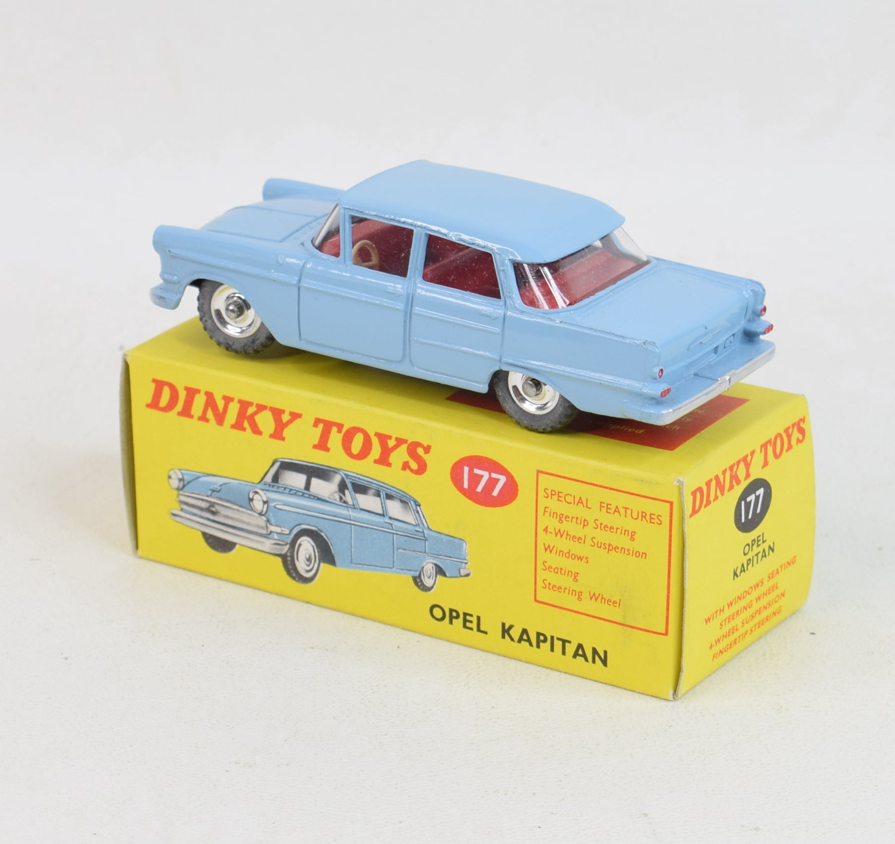 DINKY TOYS - REFERENCE 177: OPEL KAPITAN AVEC SUSPENSION, DIRECTION... - 1:43 MO | Laur'Art&Collection DINKY TOYS - REFERENCE 177: OPEL KAPITAN AVEC SUSPENSION, DIRECTION... - 1:43 MO | Laur'Art&Collection