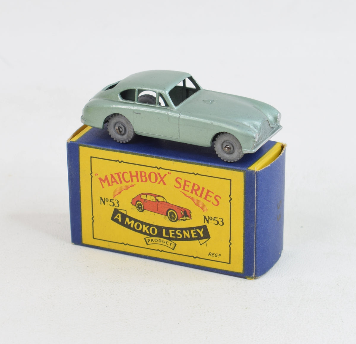 Matchbox Lesney 53 Aston Martin MW/B2 box Virtually Mint/Nice box