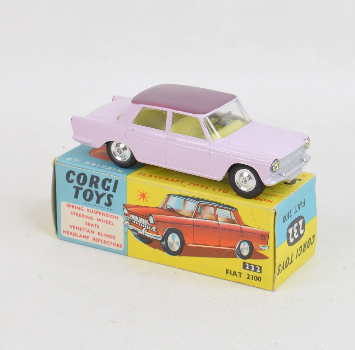 Corgi toys 232 Fiat 2100 Virtually Mint/Nice box