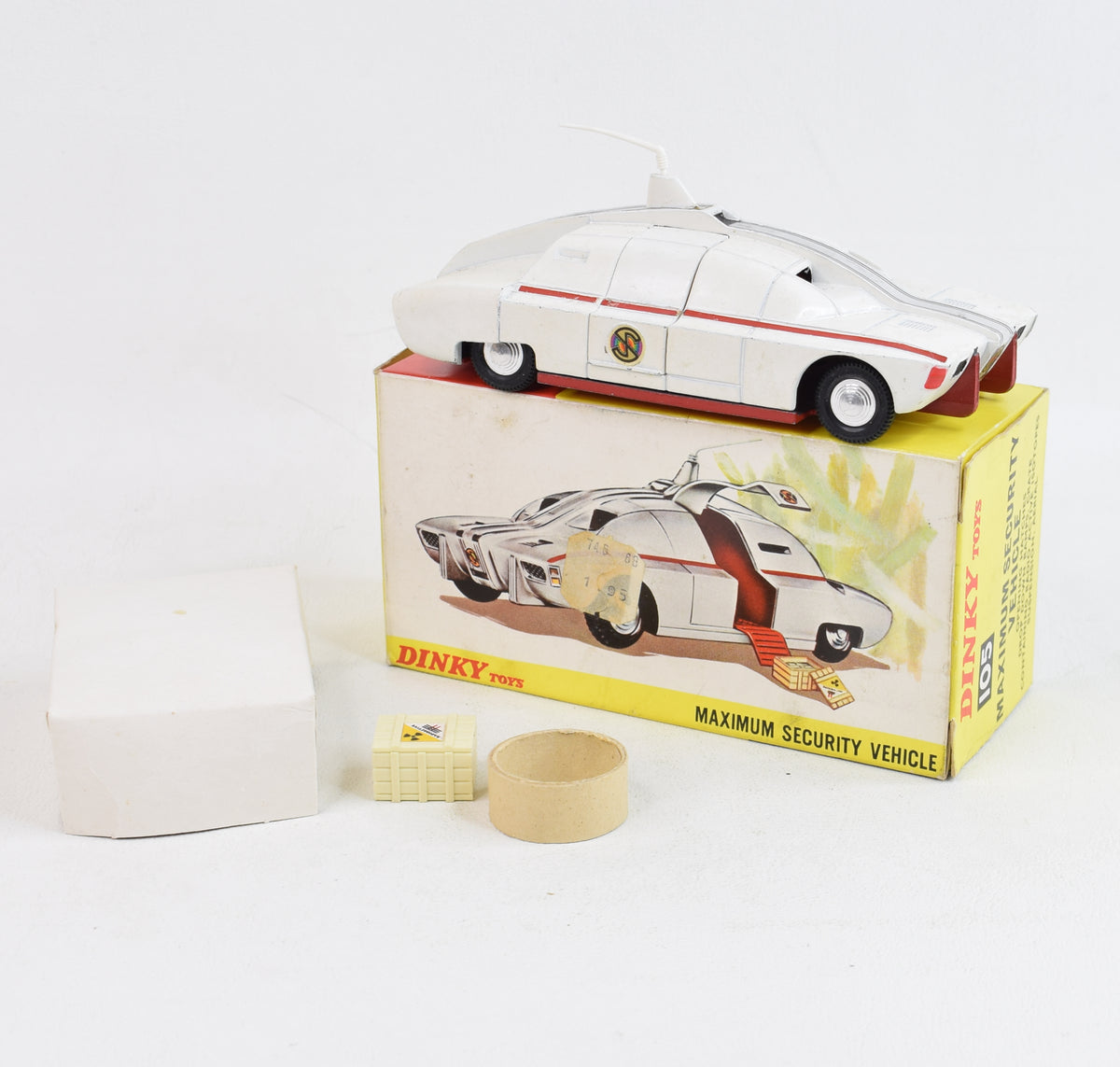 Dinky toy 105 Maximum Security Vehicle Virtually Mint/Nice box