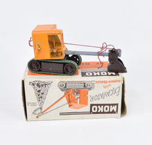 Moko Lesney Excavator with rubber tracks Very Near Mint/Boxed