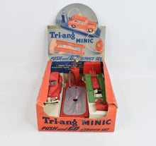 Tri-ang Minic Push & Go Service Set Virtually Mint/Boxed