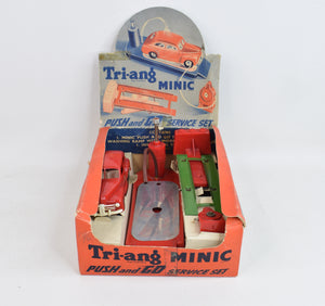 Tri-ang Minic Push & Go Service Set Virtually Mint/Boxed