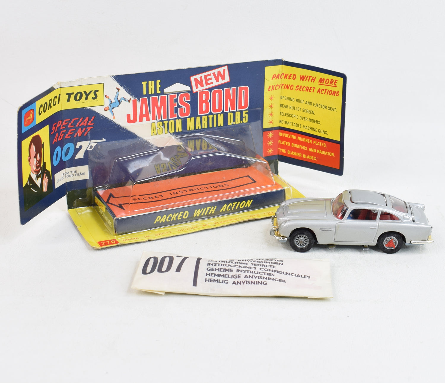 Corgi Toys 270 James Bond D.B.5 Virtually Mint/Nice box