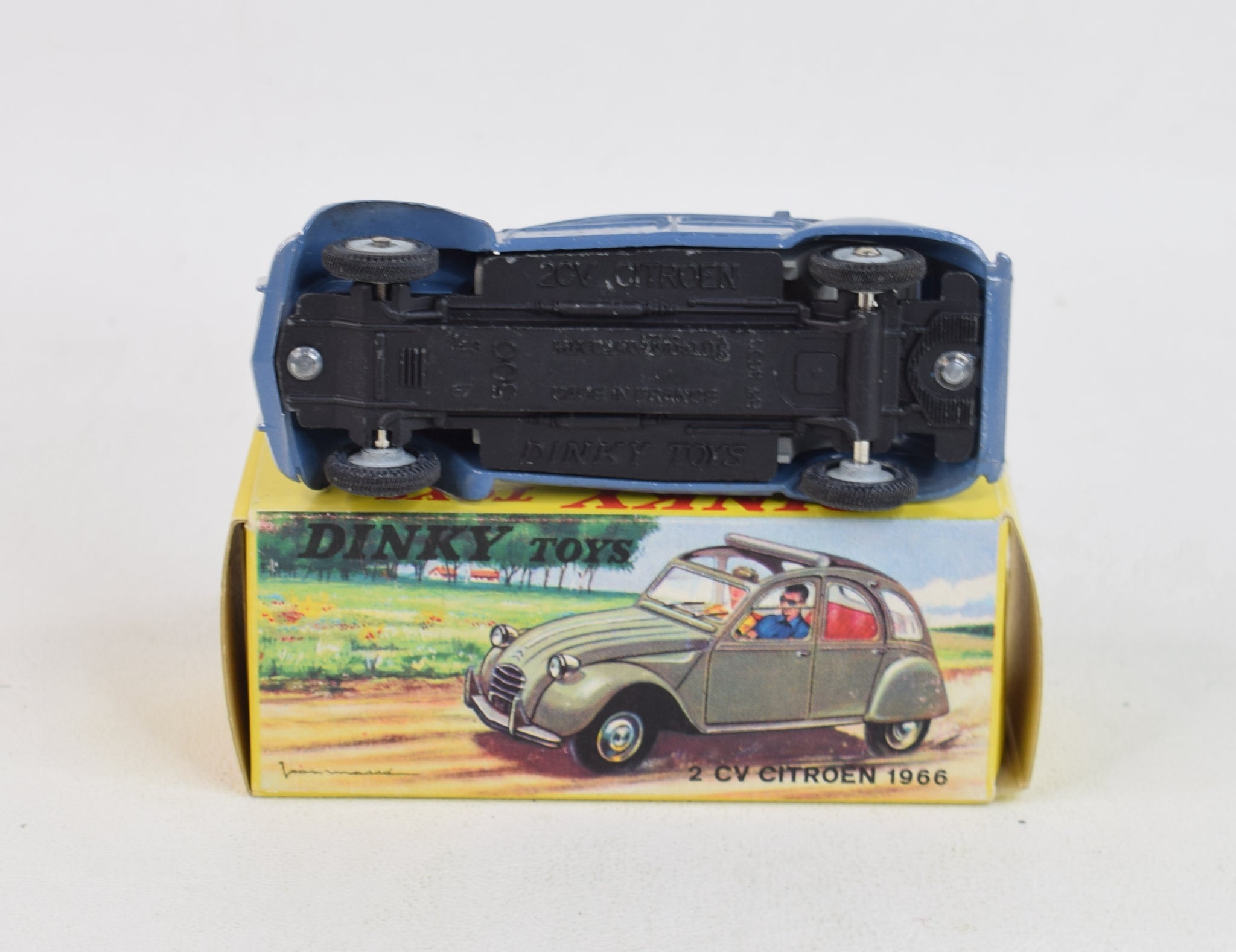 French Dinky Toys 500 Citroen 2cv 1966 Virtually Mint/Nice box
