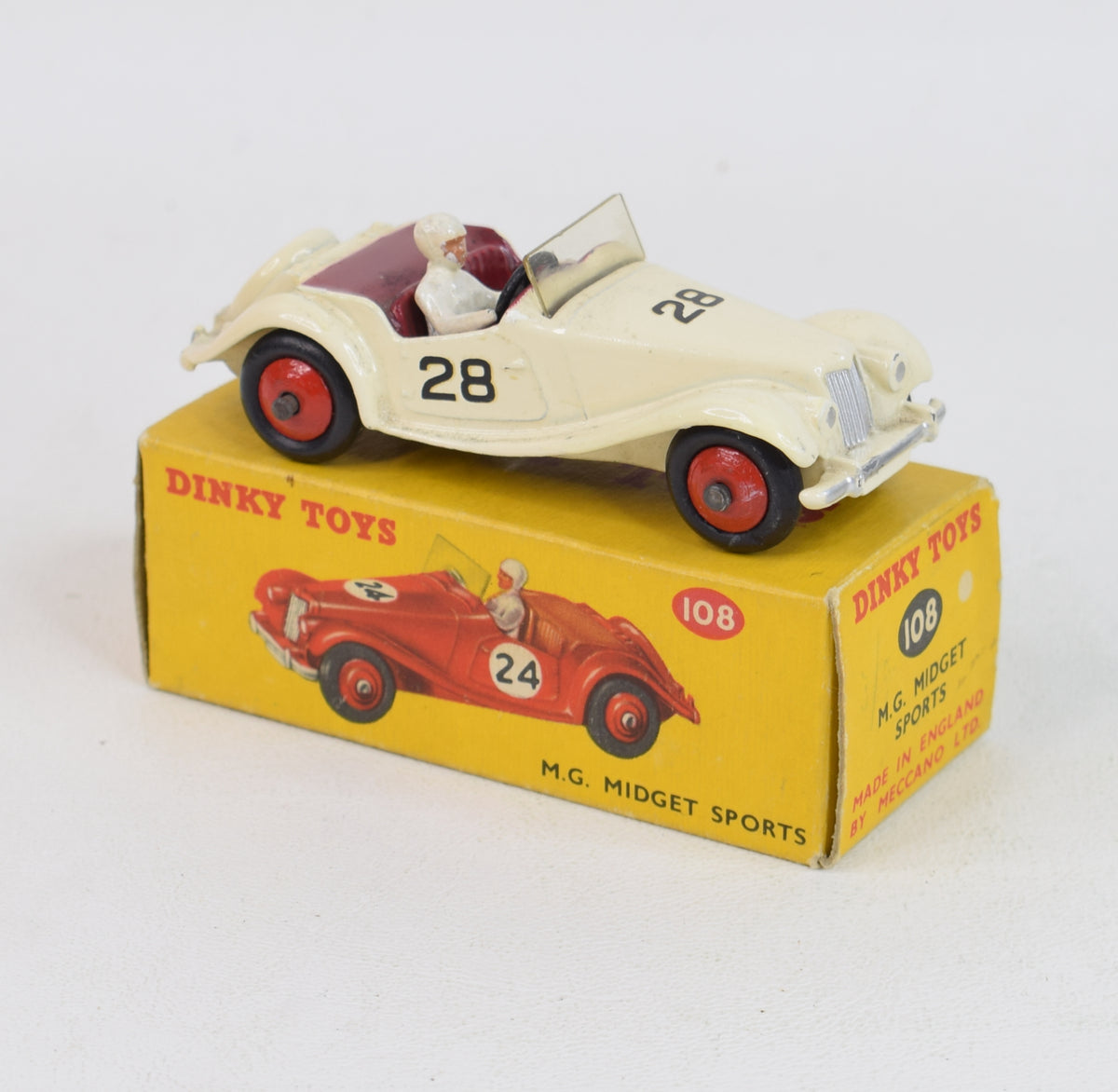 Dinky toys 108 M.G Midget Sports Virtually Mint/Boxed