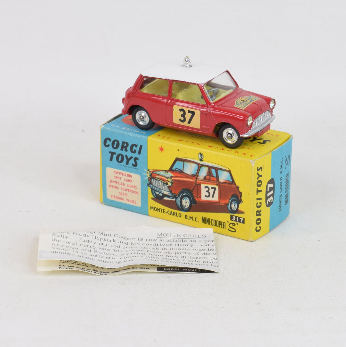 Corgi toys 317 Mini Cooper 'S' Monte Carlo '64 Virtually  Mint/Nice box