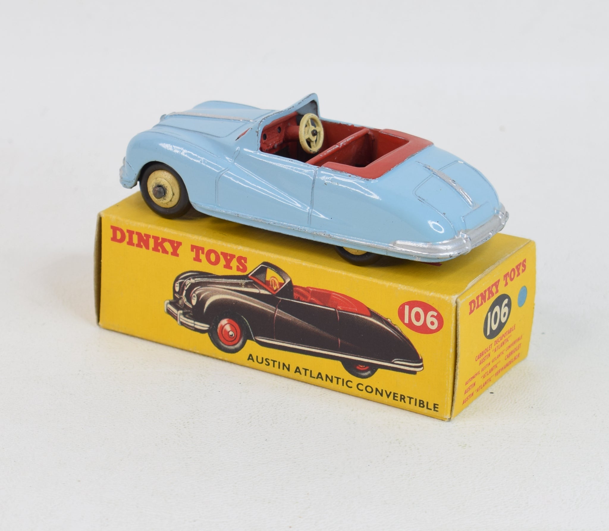 P DINKY TOYS 106 AUSTIN ATLANTIC CONVERTIBLE BLACK MINT BOXED RARE SELTEN P DINKY TOYS 106 AUSTIN ATLANTIC CONVERTIBLE BLACK MINT BOXED RARE SELTEN