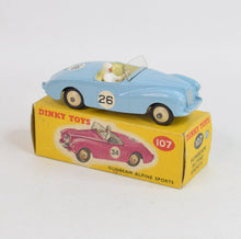 Dinky toys 107 Sunbeam Alpine Sports Virtually Mint/Nice box