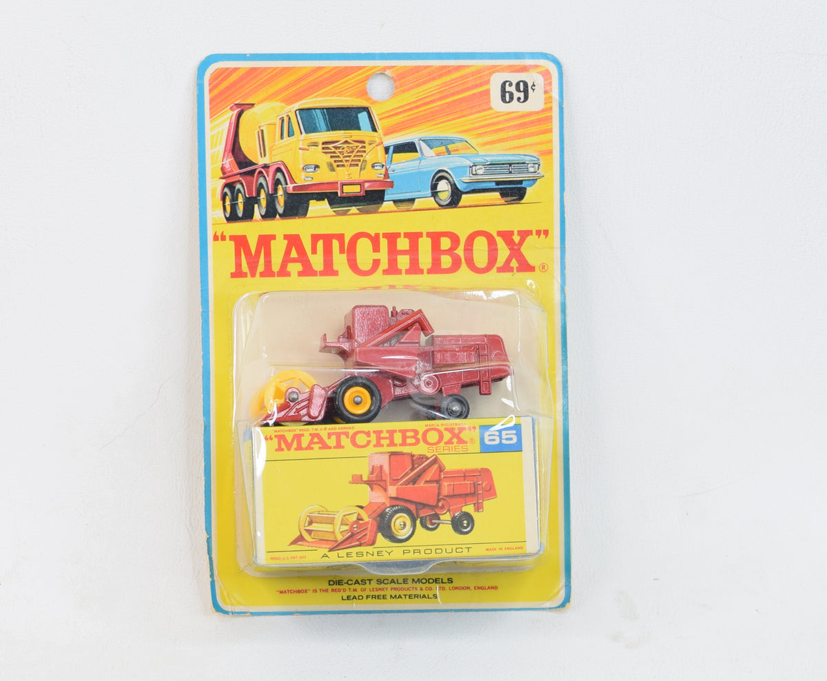 Matchbox Lesney No.65 Combine Harvester M.O.C 