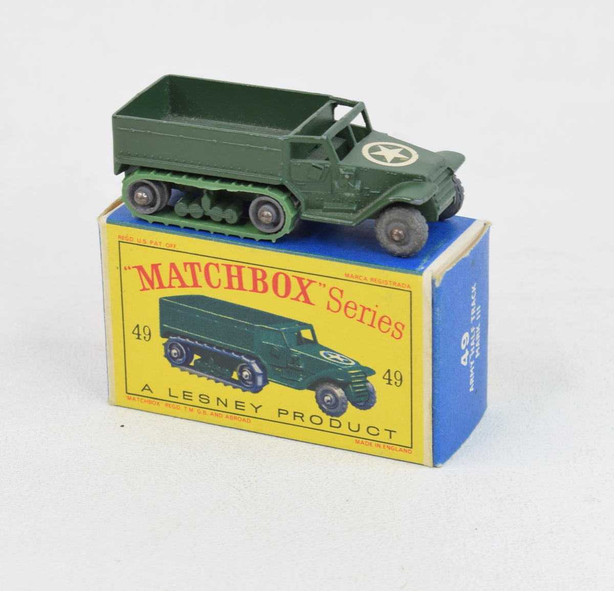 Matchbox Lesney 49 Half track GPW/D type Virtually Mint/Nice 