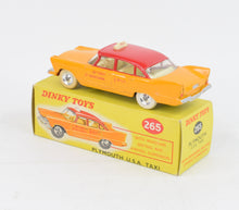 Dinky toys 265 Plymouth U.S.A Taxi Virtually Mint/Nice box