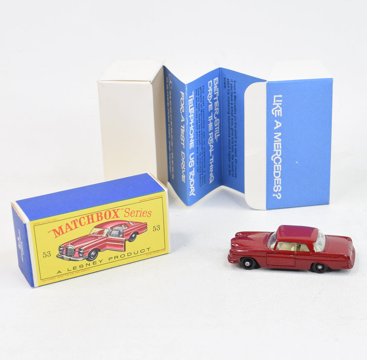 Matchbox Regular Wheels 53b Mercedes Benz 220 SE Coupe promotional issue 