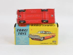 Corgi Toys 480 Chevrolet Taxi Cab Very Near Mint/Nice box