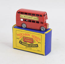Matchbox Lesney 5 London Routemaster Bus MW/B1 box Virtually Mint/Lovely box