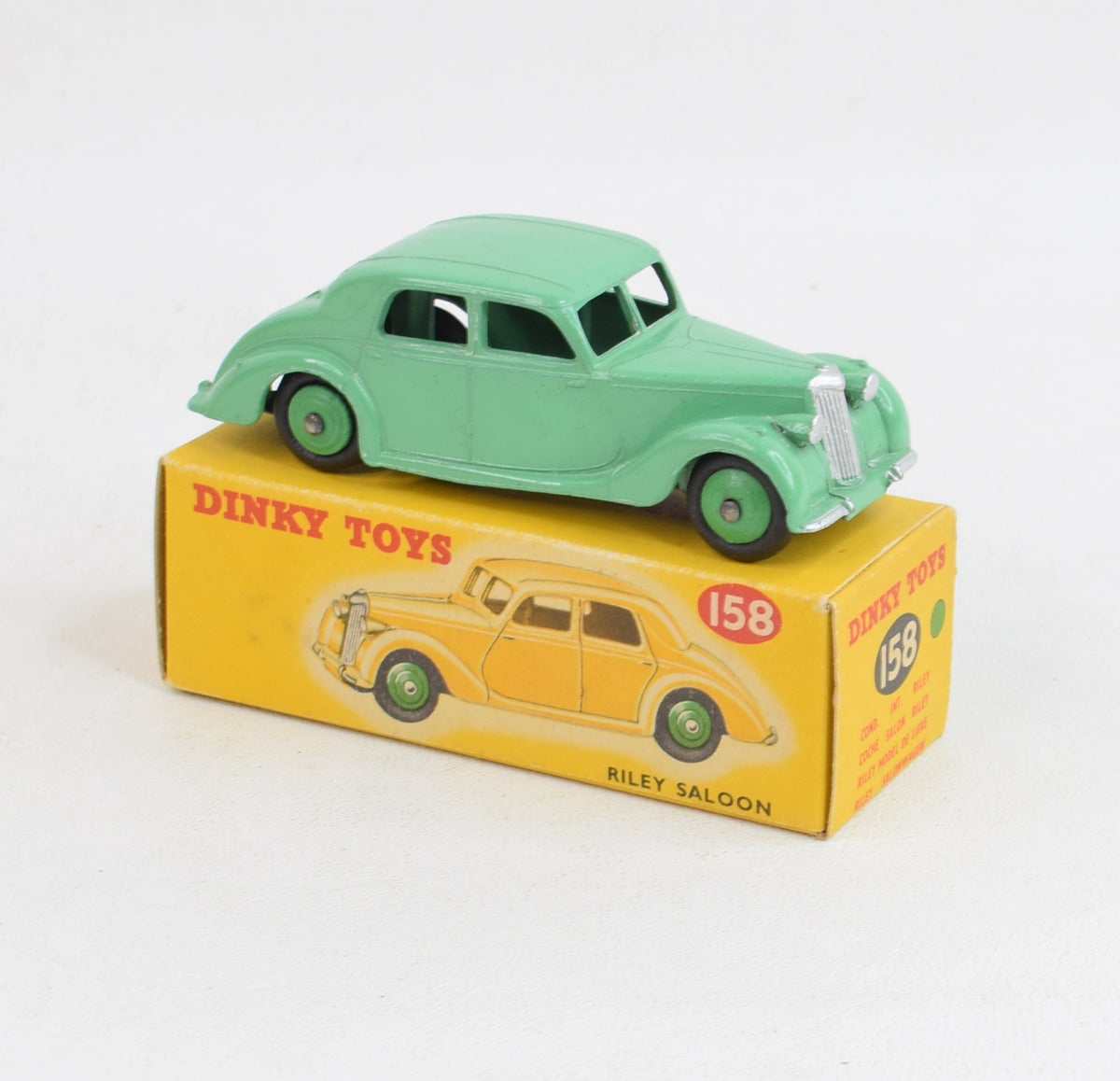 Dinky Toys 158 Riley Saloon Virtually Mint/Nice box