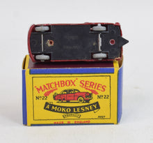 Matchbox Lesney 22 Vauxhall Cresta RW/B1 box Virtually Mint/Lovely box