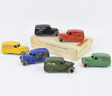 Dinky toys 28/2 Type 2 delivery van trade box of 6 vans.
