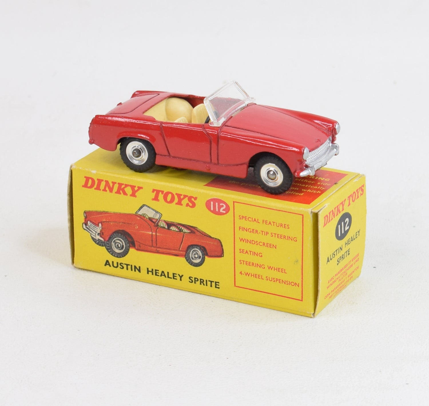 Dinky Toys 112 Austin Healy Sprite Very Near Mint/Nice box