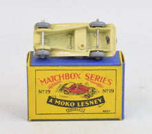 Matchbox Lesney 19 MG Midget RW/B1 box Virtually Mint/Boxed (Dark cream)
