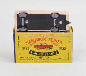 Matchbox Lesney 22 Vauxhall Cresta Very Near Mint/Boxed