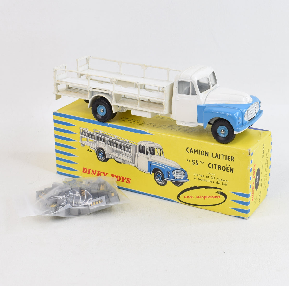 French Dinky 586 Citroen camion laitier Virtually Mint/Nice box