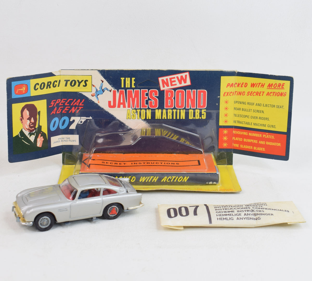 Corgi Toys 270 James Bond D.B.5 Virtually Mint/Nice box