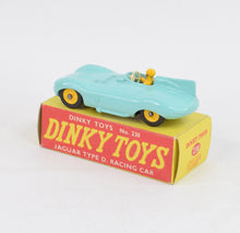 Dinky Toys 238 D type Jaguar Virtually Mint/Boxed (Yellow plastic hubs)