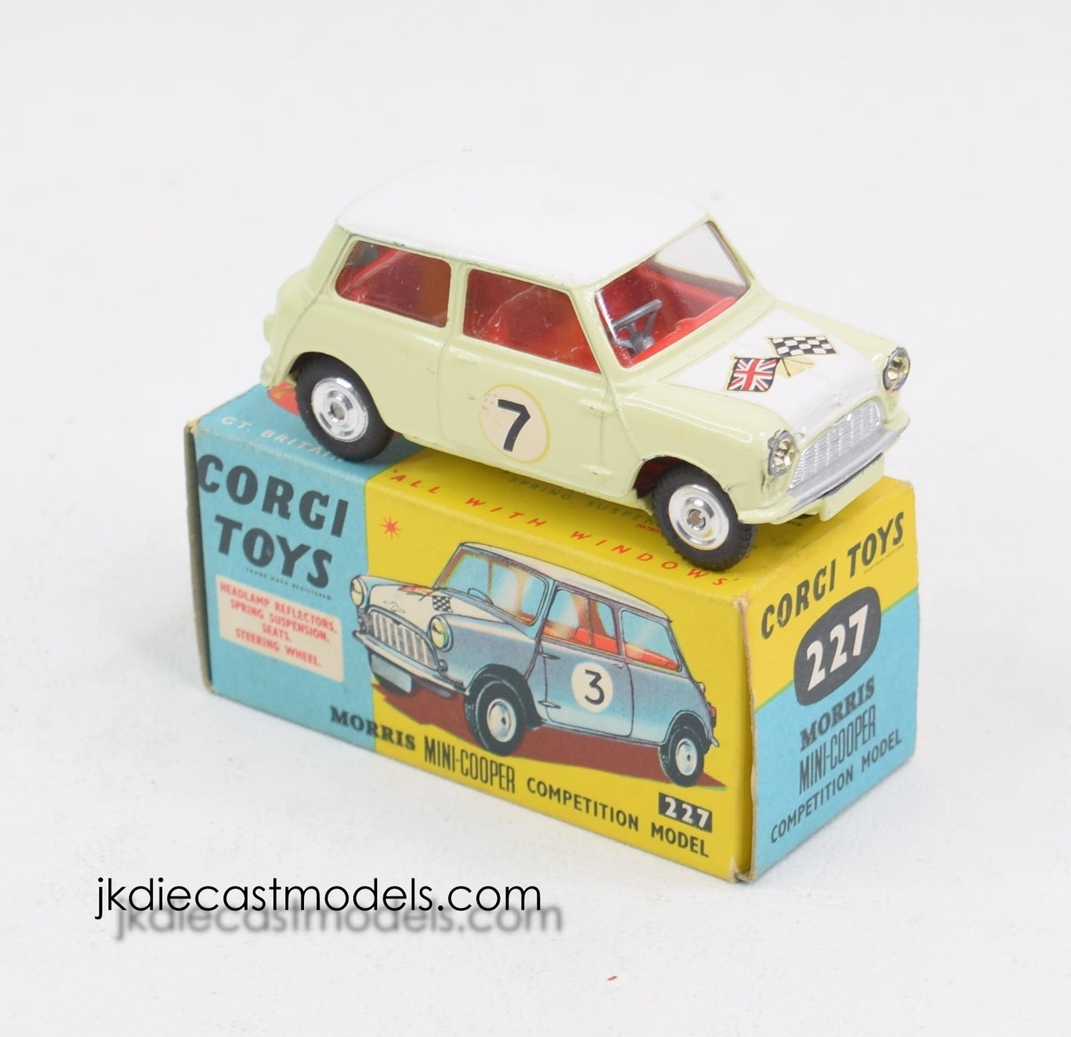 Corgi toys 227 Mini-Cooper Competition Virtually Mint/Nice box - ''The Winchester Collection''