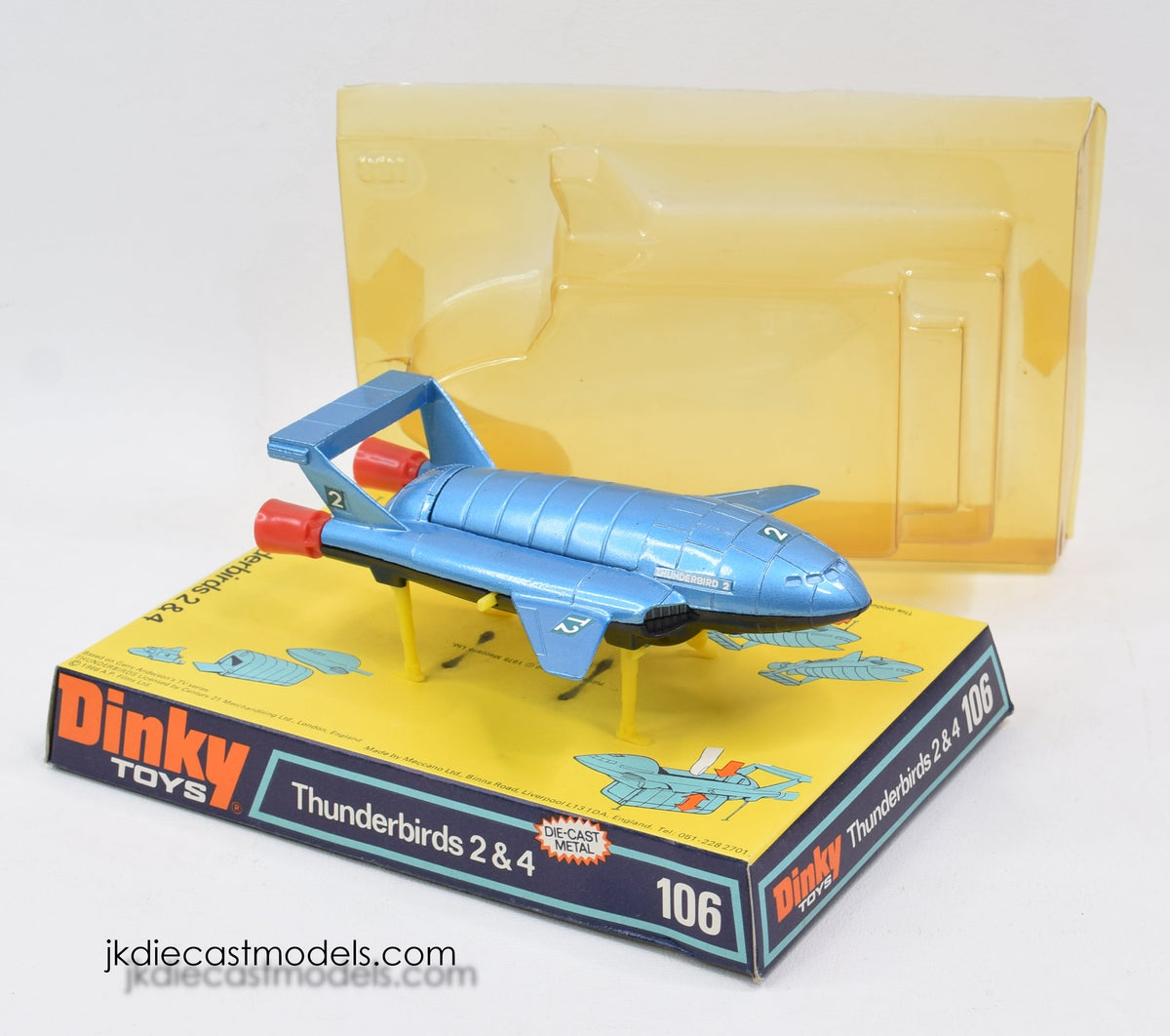 Dinky toy 106 Thunderbird 2 + 4 Virtually Mint/Boxed ''The Winchester Collection''