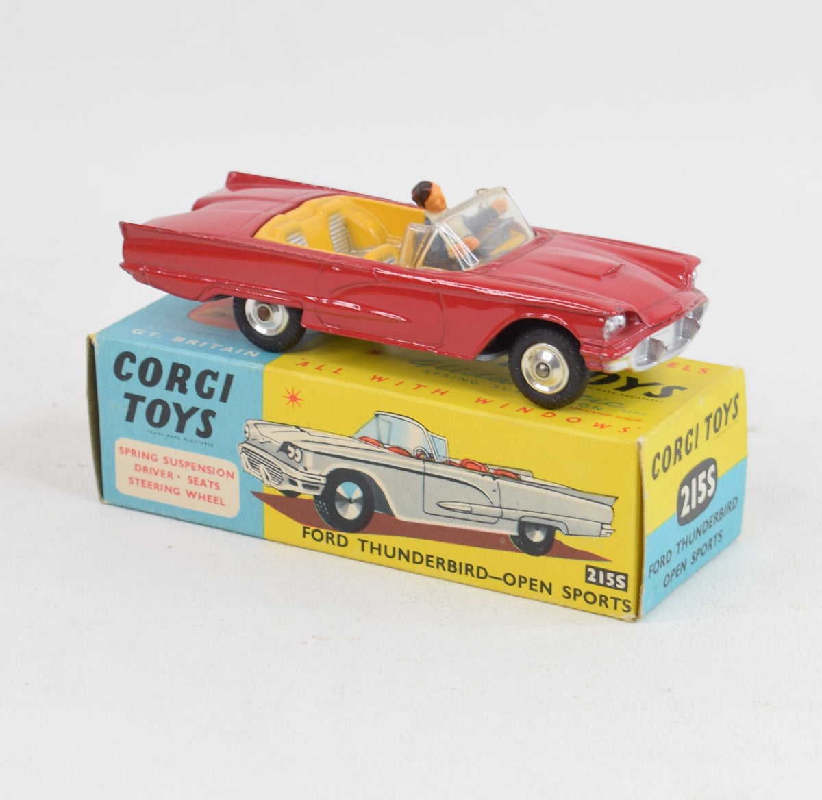 Corgi Toys 215s Ford Thunderbird Virtually Mint/Lovely box