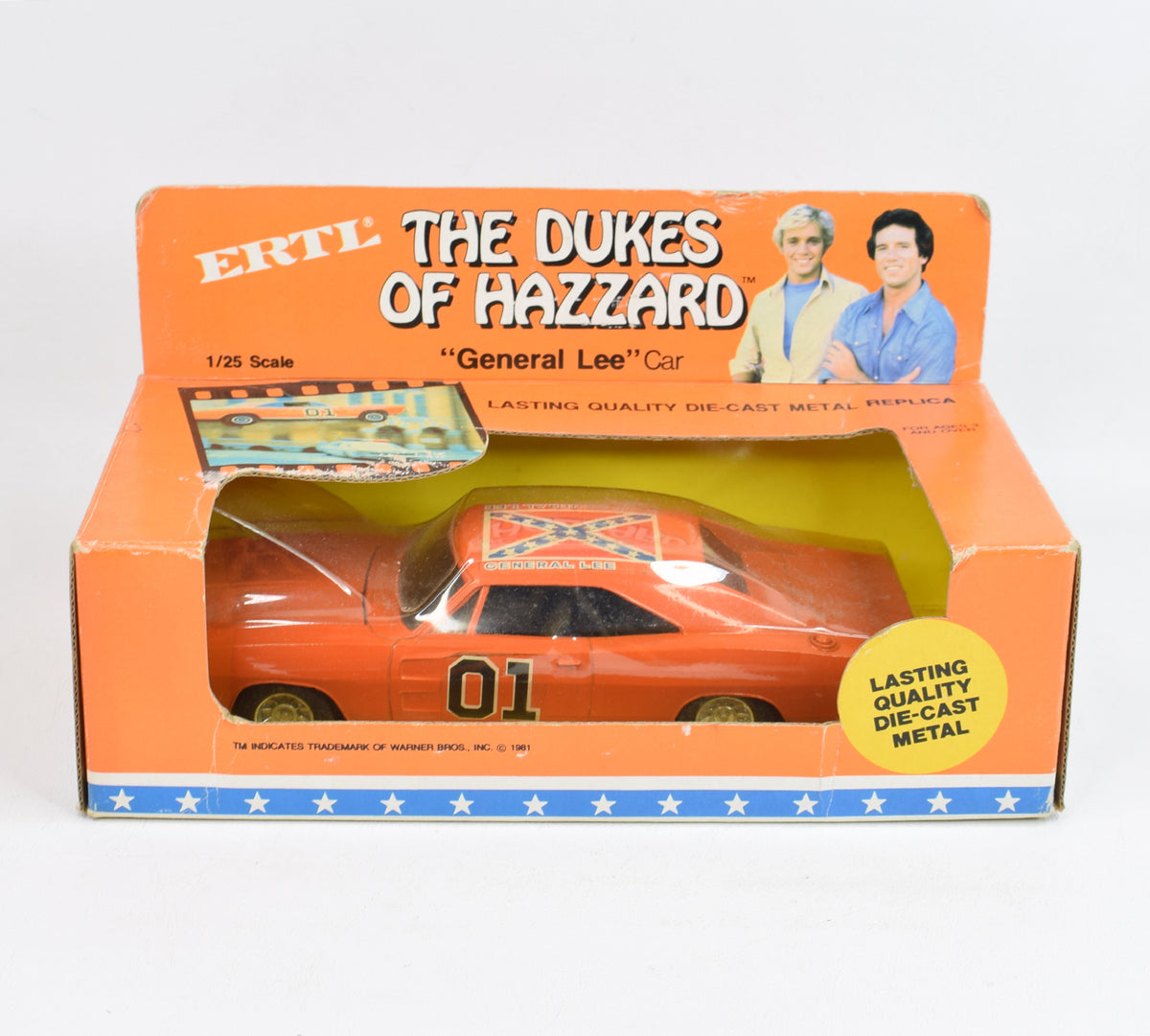 Ertl Diecast 'The Dukes of Hazard' General Lee Car Virtually Mint/Boxed